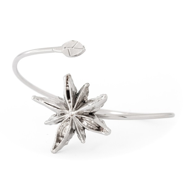 bracciale con vero anice stellato placcato argento